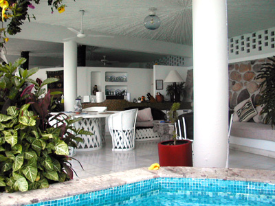 Ocho Cascadas view in from pool